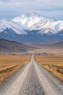 雪山下的天路