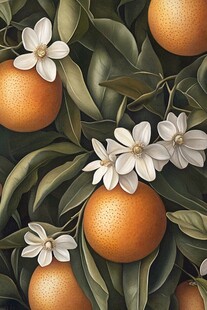 砂糖橘插画设计