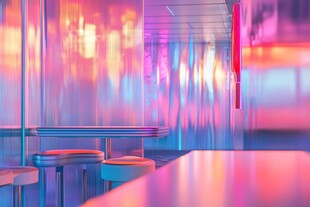 霓虹灯场景造型