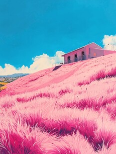 粉色治愈风景