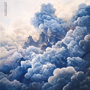 立体画云海