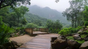 景区避雨休息区