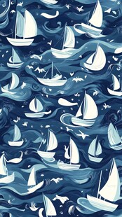 乘风破浪包装插画