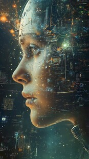 人工智能vr海报背景