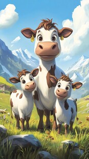 原创奶牛形象