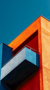 色块底纹建筑