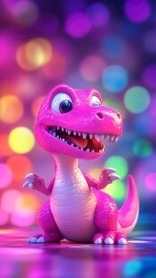 呆萌小恐龙形象