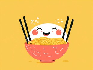 碗面原创卡通