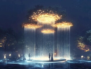 喷泉效果图