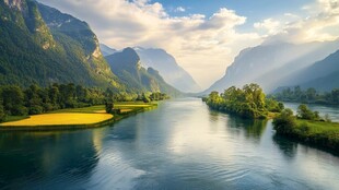 高清宽幅山水风光