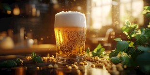 啤酒水花质感特效