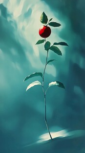 圣女果噪点插画