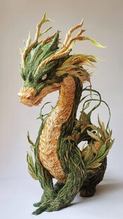 龙年草雕