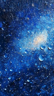 蓝色水泡高清背景图