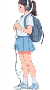 背书包插图