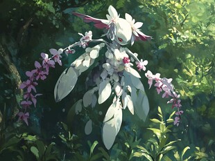 花与兔咕卡贴纸