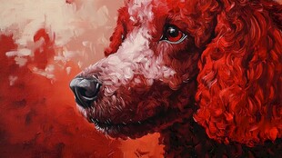 贵宾犬插画