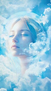 蓝色调意境梦境梦幻