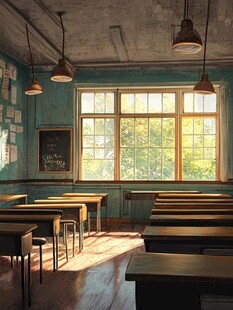 怀旧小学教室