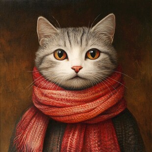 绘画作品猫插画