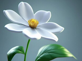 3d简约花