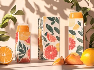 果汁包装插画