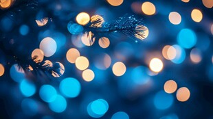 蓝色光斑背景唯美浪漫