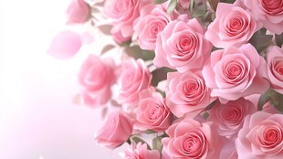 3d立体玫瑰花藤背景