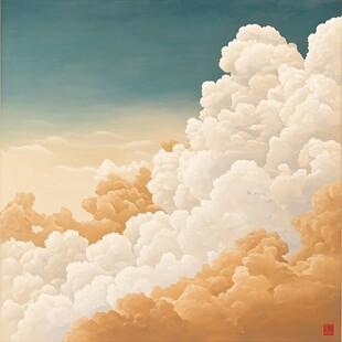 立体画云海