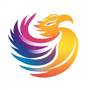 彩色凤凰logo