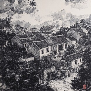 魅力石围古村装饰画