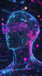 人工智能vr海报背景