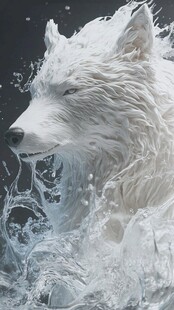 原创插画萨摩耶