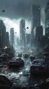 世界末日混乱场景