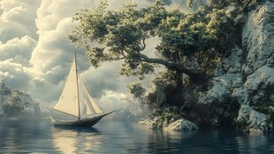 梦幻的小舟