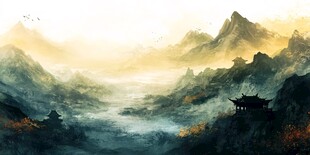 高清古风山水