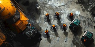 宽幅高清工地场景