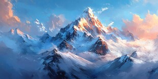 雪山原画