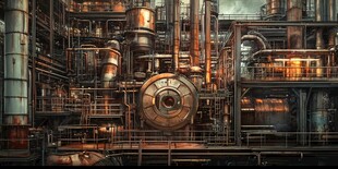 工业场景工业题材