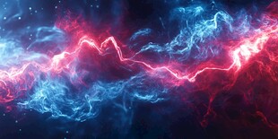 红蓝炫酷科技背景