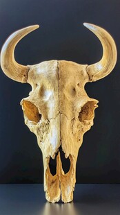 古代牦牛头骨