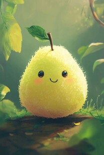 原创手绘榴莲娃娃