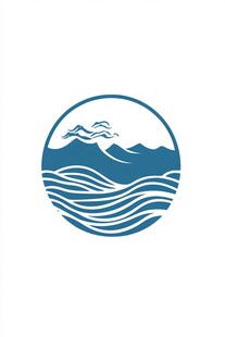 云海纹海浪纹logo