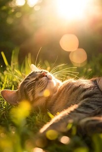 阳光下的猫咪