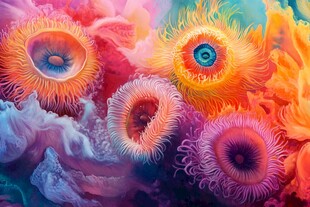 精美抽象特效花