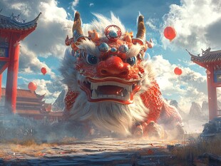 舞龙舞狮壁纸