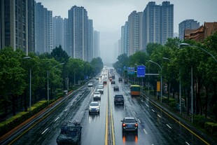 雨后马路