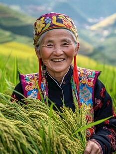 丰年稻米香满院