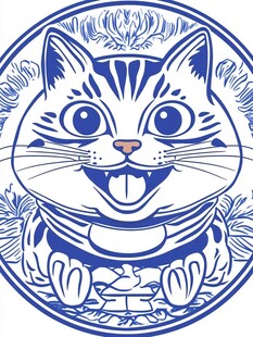猫咪文创图案