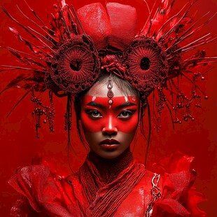 红黑炫酷暗黑秀场风